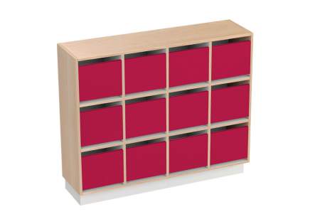 Box shelf unit for clothes
